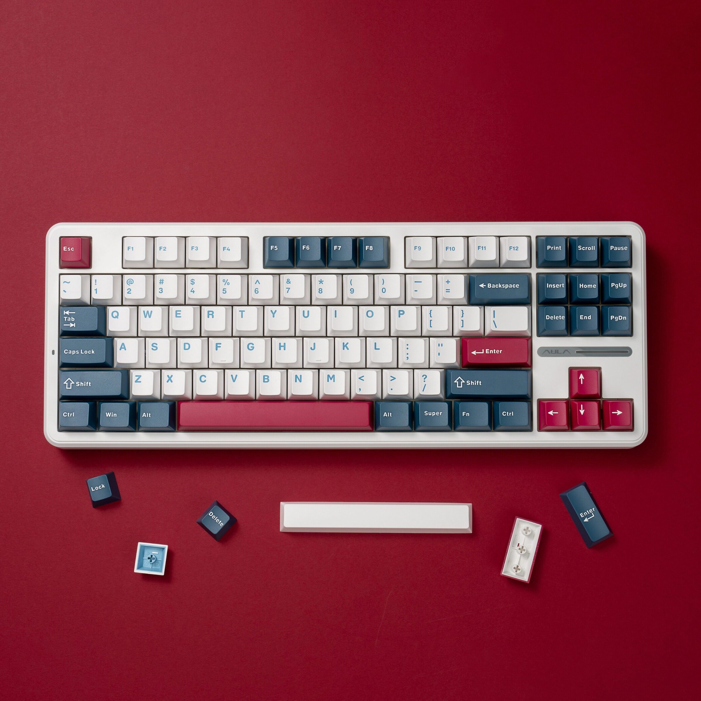 BLUE FIRE PBT 2색 키캡 2색 사출 성형 원래 높이 기계식 키보드 키캡 소형 세트 PAYSON