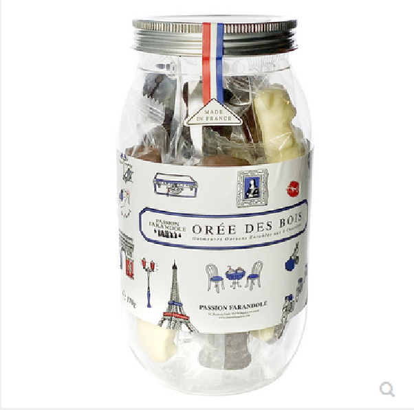 2023新品法国潘恩之舞小熊形什锦棉花糖巧克力170混合口味零食