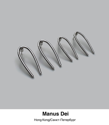 Manus Dei.09.S990银包24K铂金.女士耳环