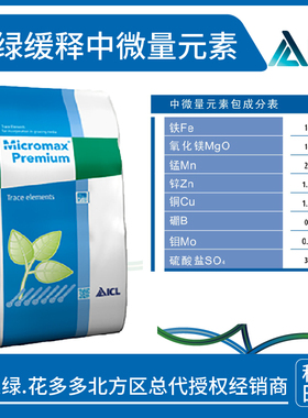 进口奥绿Micromax Premium缓释中微量元素 铁锰硼锌铜治疗缺素