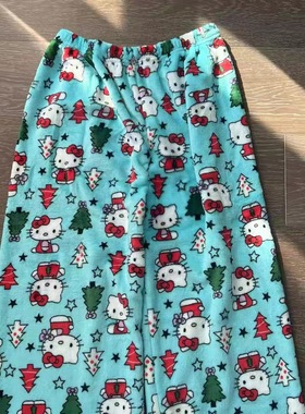 Anime Sanrio  Kitty Y2k Sanrio Pajamas Pants  Women Pjs  Hal