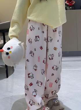 Cute Hello Kitty猫 y2k Pajama Pants Christmas Sanrio Anime