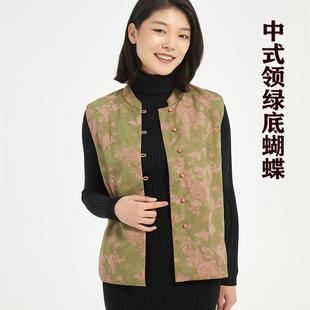 冬季保暖真丝中老年马夹100%桑蚕丝丝棉女无袖宽肩背心打底衫坎肩