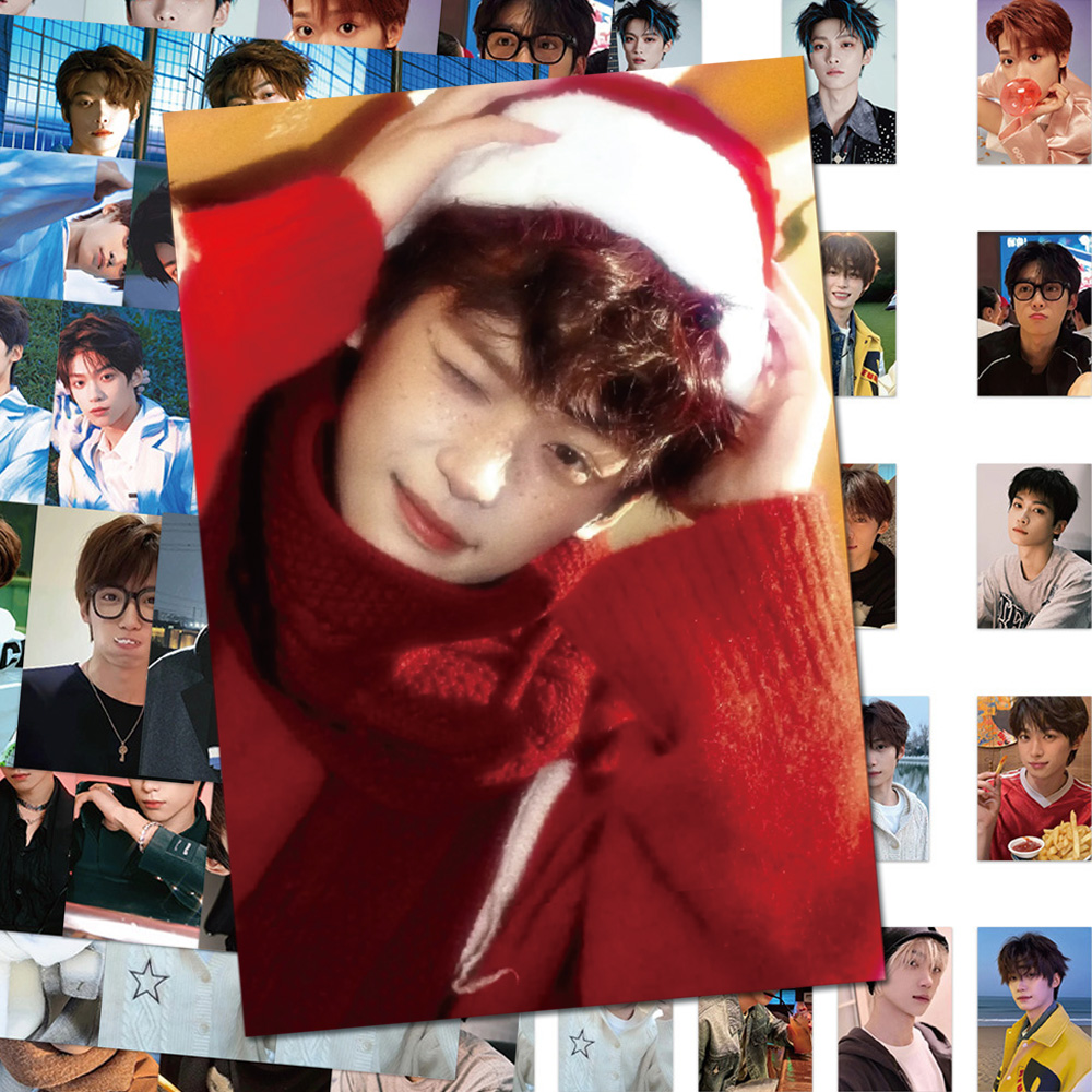 128张新款梓渝贴纸ins风高颜值帅照写真周边手帐本手机壳贴画防水