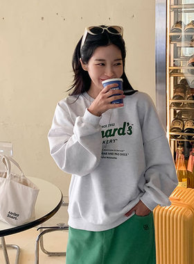 时尚起义韩国代购甜美2024春新leonards字母卫衣T恤ma24020902