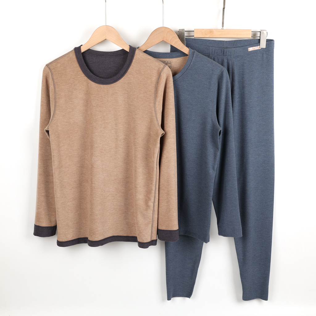 冠得长袖男士简约骆驼绒