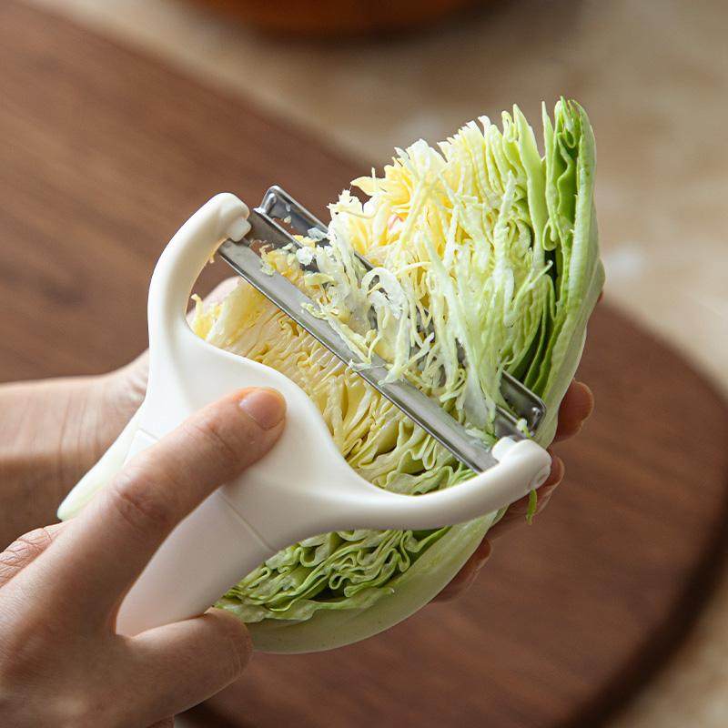 霜山包菜刨丝器双刃不锈钢蔬菜沙拉刨丝刀卷心菜紫甘蓝擦丝切片器,厨房/烹饪用具,水果削皮器,淘宝优惠券,粉丝福利购,淘宝优惠卷
