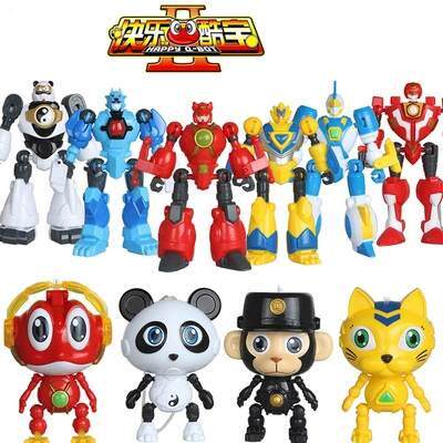 正版快乐酷宝2公仔可动人偶变形机器人玩具全套蛙王酷宝3青冥狼王