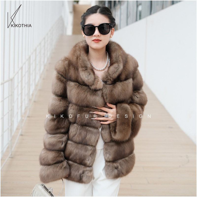 咔咔皮草 现货特惠！奢华俄罗斯紫貂立领短外套,女装/女士精品,皮草,淘宝优惠券,粉丝福利购,淘宝优惠卷