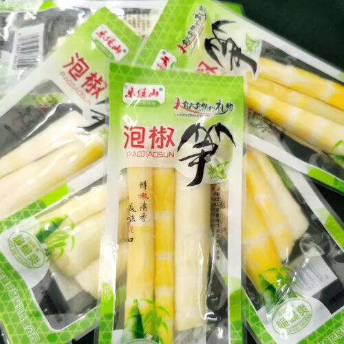 开袋即食手剥笋泡椒笋尖筇竹笋