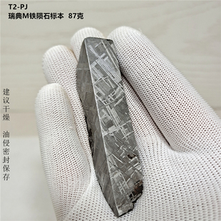 TpJ瑞典M铁陨石原石标本87克陨星火流星矿物观赏收藏礼品手把件