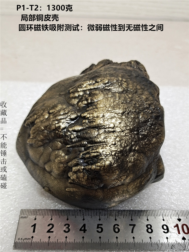 P1-T2:定向陨石原石1300克火流星奇石收藏品文创摆件礼物