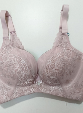 露蒂诗中厚款小胸舒适聚拢调整型文胸蕾丝美背内衣70a70b85b80B