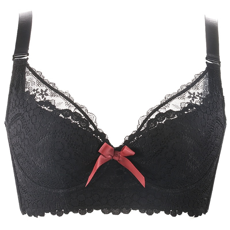 露蒂诗内衣聚拢收副乳薄款胖M大码上托防下垂防外扩文胸95C95D95B