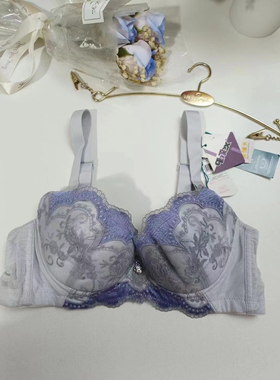 露蒂诗专柜内衣薄款软钢圈调整型刺绣3/4杯聚拢防下垂文胸69330