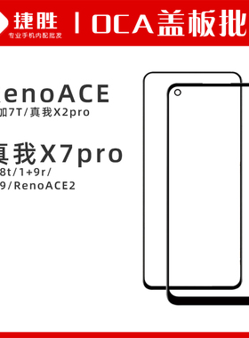 适用RenoACE ACE2 真我X2pro X7pro —加7T 1+8t 1+9 9r盖板带OCA