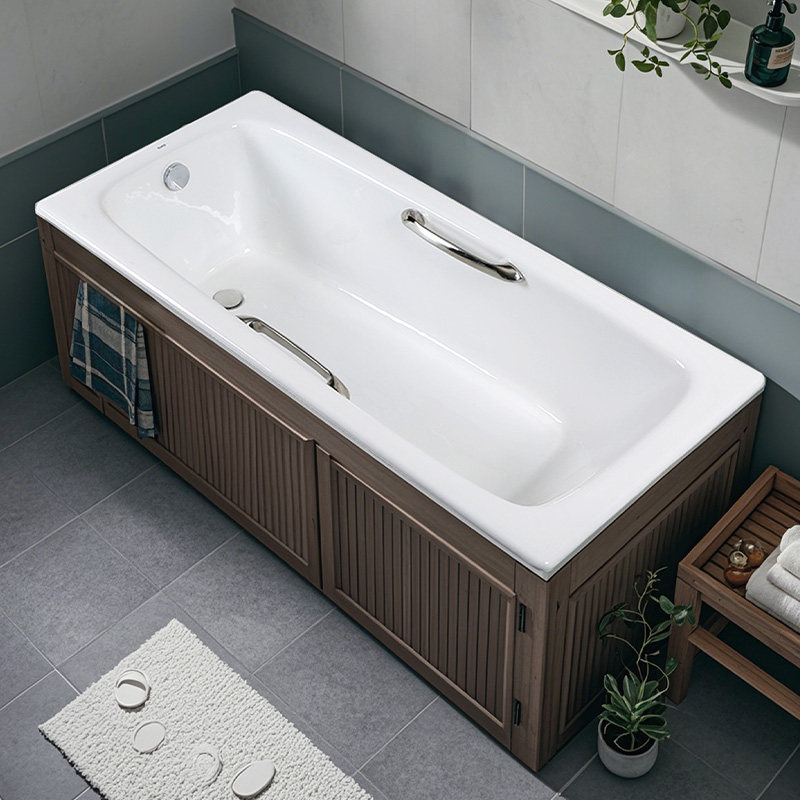 TOTO铸铁浴缸FBY1520/1600P/HP 嵌入式家用成人泡澡浴缸1.5/1.6米