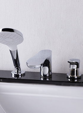 TOTO浴缸水龙头TBG01305/01201/01202铜合金双把冷热双控缸边花洒