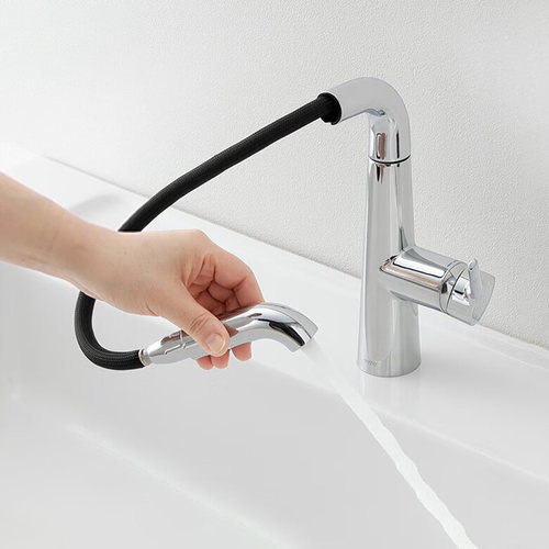 TOTO抽拉式面盆冷热水龙头