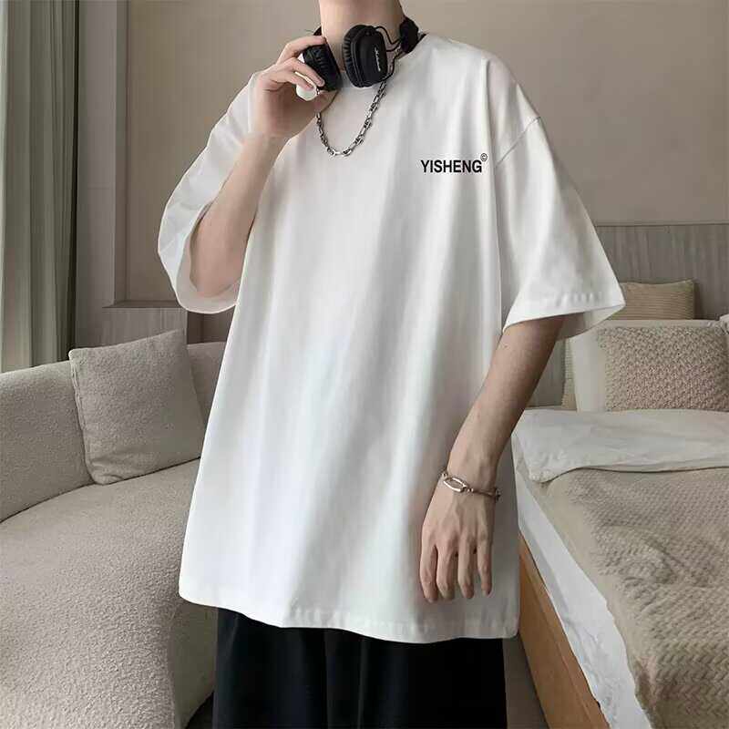 日系简约白色打底体恤上衣服夏季