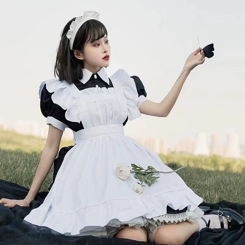 传统女佣长裙女仆装伪娘