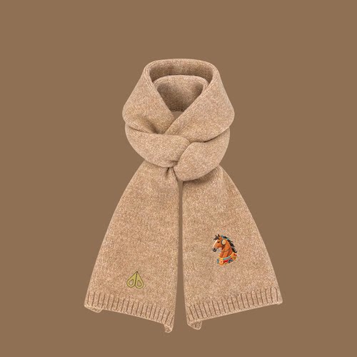 剪刀四季新款潮流针织围巾男女同款保暖可爱马年限定秋冬加厚围脖