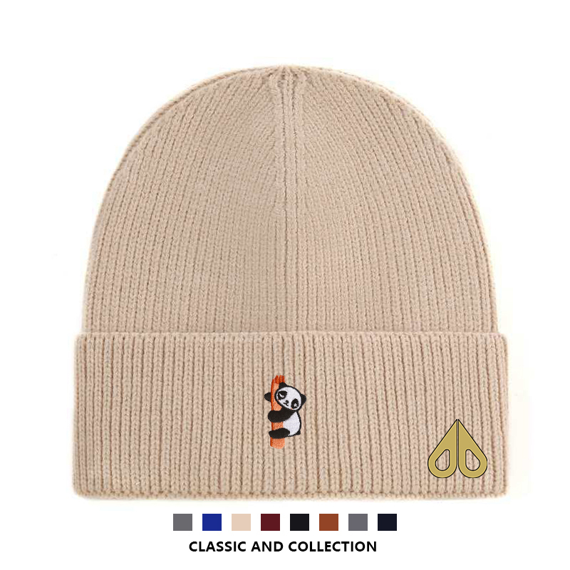 剪刀四季MOOSE韩版时尚百搭简约男女同款显脸小大头围秋冬针织帽