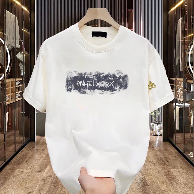 剪刀四季新款休闲2026新款短袖T恤男女潮流印花圆领宽松港风上衣