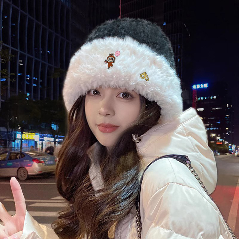 剪刀四季MOOSE新款秋冬季保暖男女同款防寒毛绒显脸小毛线护耳帽