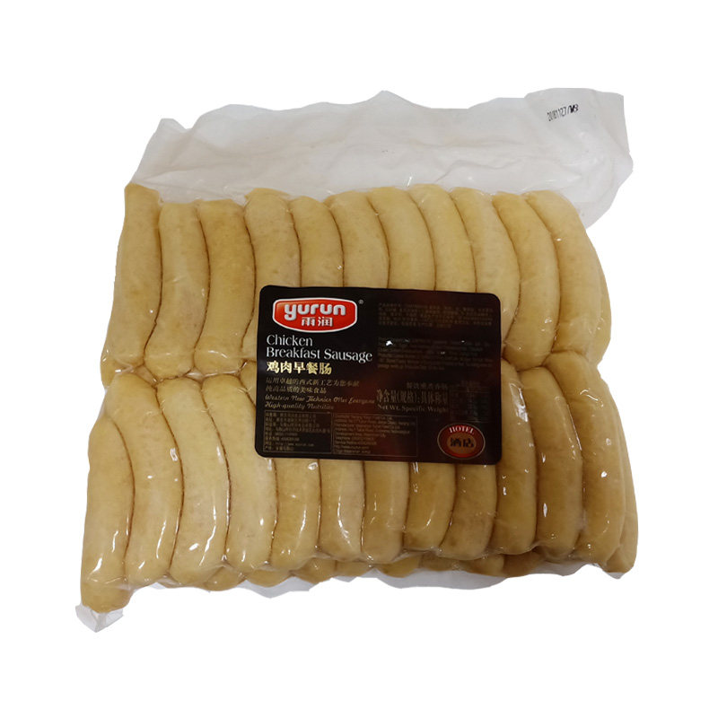 雨润2kg鸡肉早餐肠西式熏煮香肠西餐厅酒店食材优级肠油煎烧烤肠