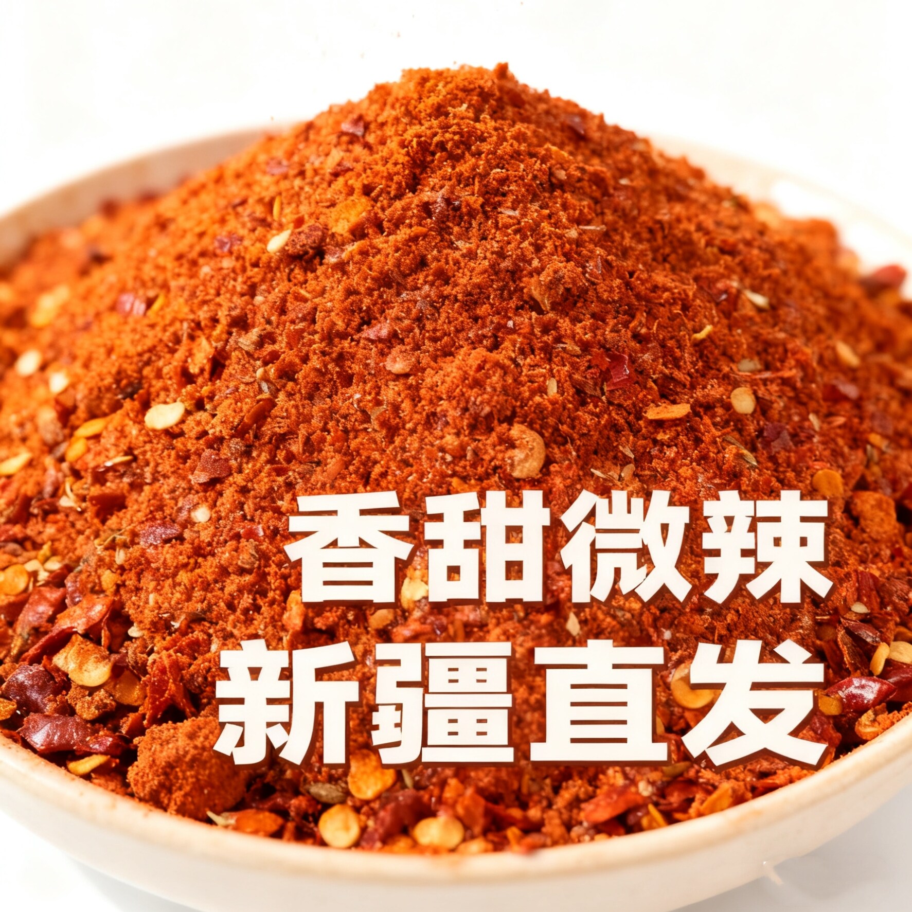 新疆博湖焉耆肉辣皮子辣椒面螺丝椒香甜微辣猪大肠辣椒粉烧烤辣椒