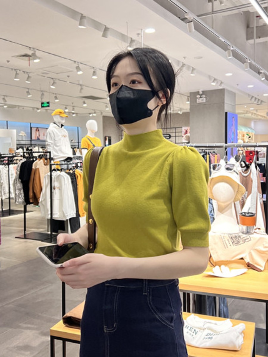 半高领针织衫女秋2025新款