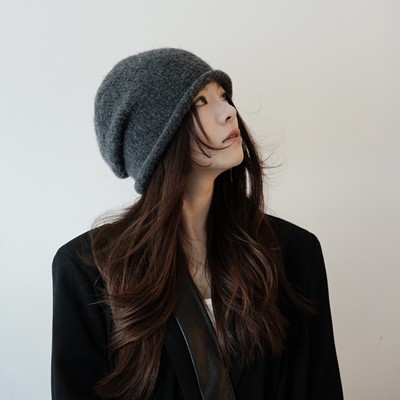 冷帽针织帽日常休闲女秋冬显脸小