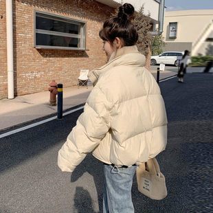 2025冬季小个子羽绒棉服女生短款韩版时尚保暖高腰显瘦加厚面包服