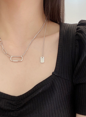 欧美冷淡风项链女ins小众设计感