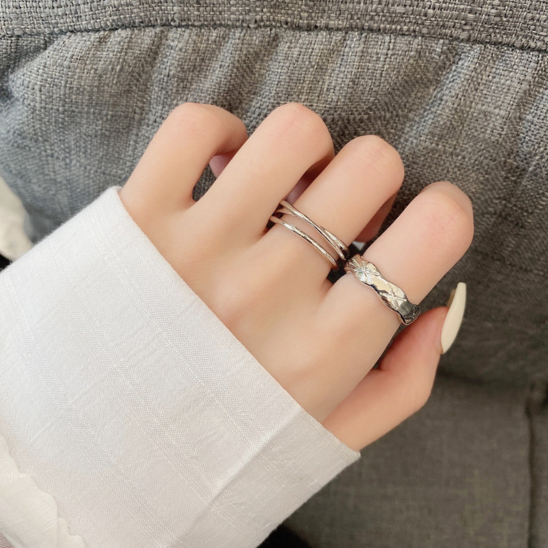 嘻哈套装组合戒指女ins潮网红图片