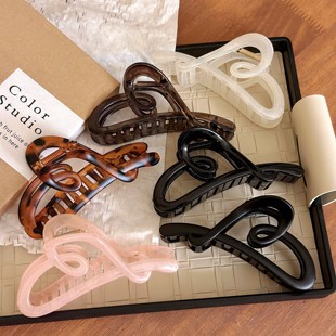 高级感抓夹大号发夹女2025新款 后脑勺头饰盘发鲨鱼夹发卡夹子夏季