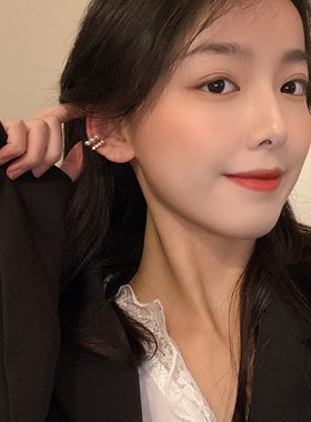 珍珠耳夹式耳钉无耳洞高欧美感