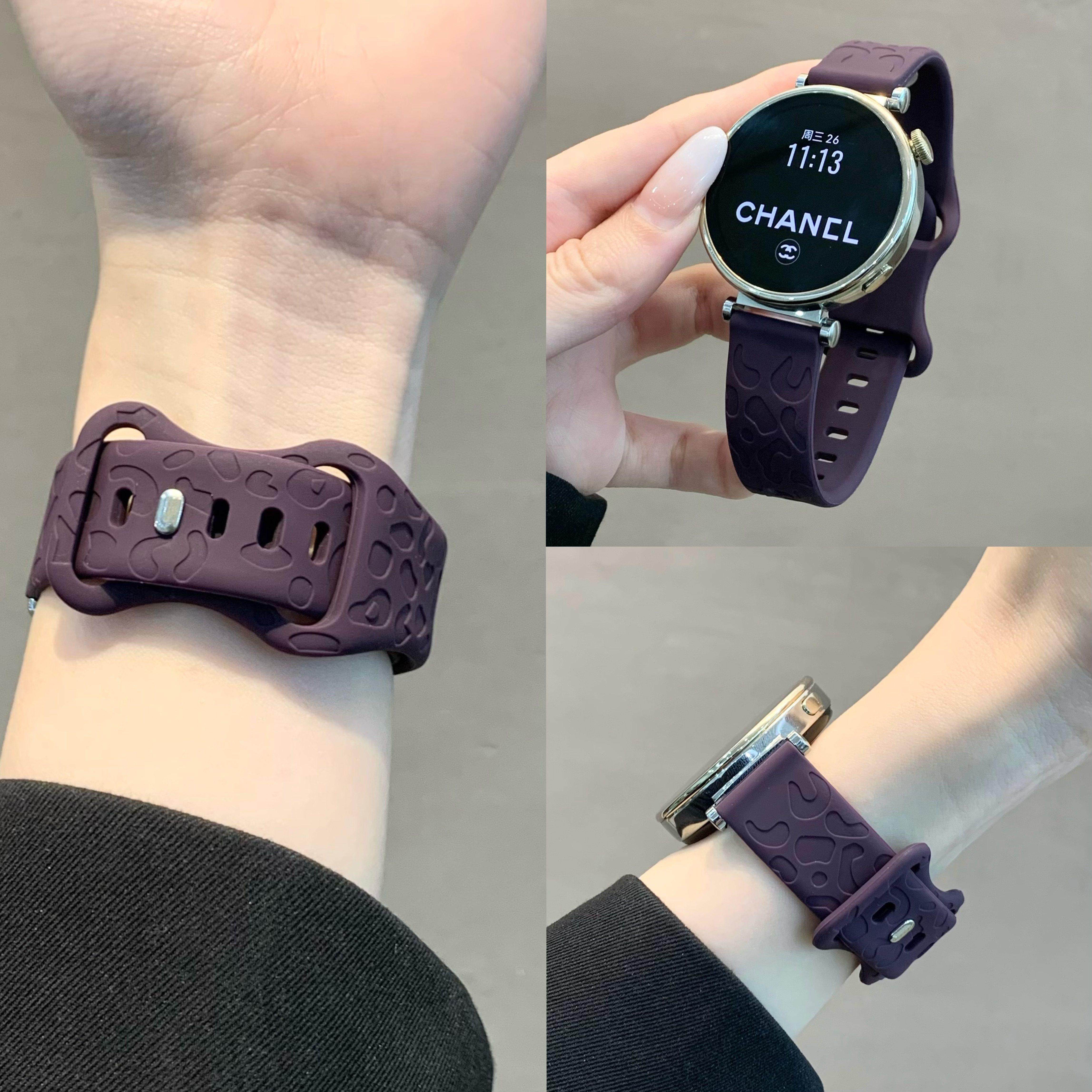 适用华为GT6新款GT5豹纹液态硅胶表带Watch5GT4gt32运动FIT43夏天