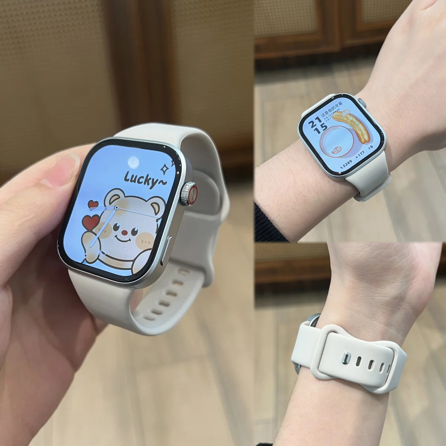 适用红米Watch6/54新款一体蝴蝶扣液态硅胶表带小米9pro/8Pro运动