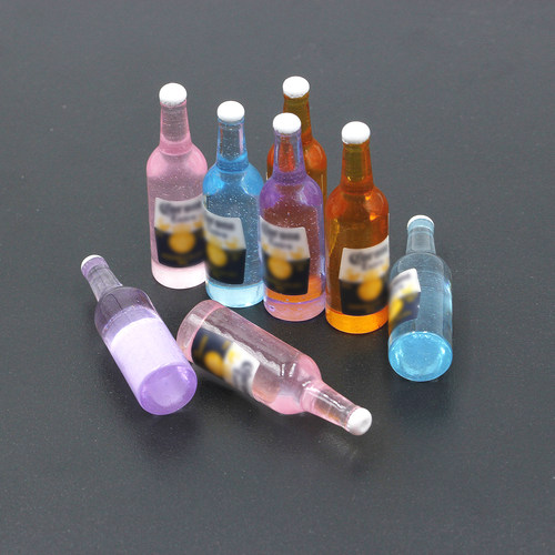 仿真树脂微缩洋酒瓶子配件奶油胶滴胶手工diy手机壳夜灯饰品配件