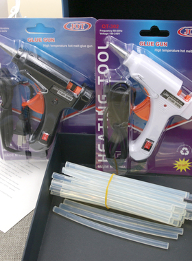 热熔胶枪20W小号热熔胶棒套装家用手工制作头饰儿童DI Y打胶枪7mm