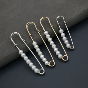 胸针防走光扣裤子收腰神器裙子收紧改小别针固定衣服珍珠衣领扣针