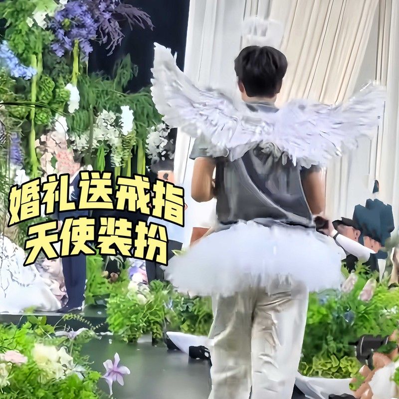 【婚礼送戒指】天使翅膀套装搞笑E人专属弟弟创意搞怪花童装扮服