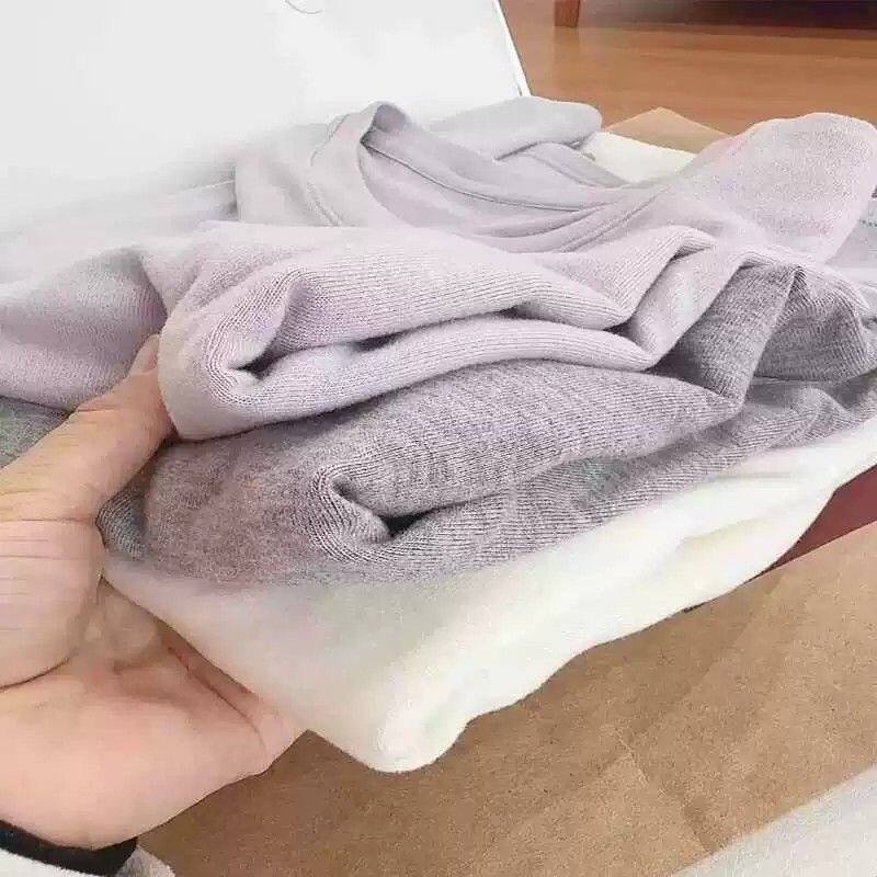 奶油纯色德绒上衣睡衣秋衣保暖加厚磨毛家居服秋冬季内搭圆领长袖