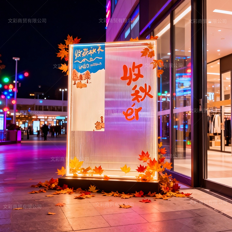 亚克力发光手提袋橱窗道具