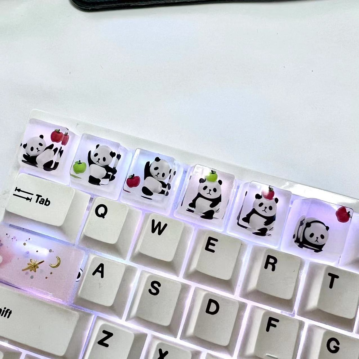 机械键盘键帽按钮可爱熊猫