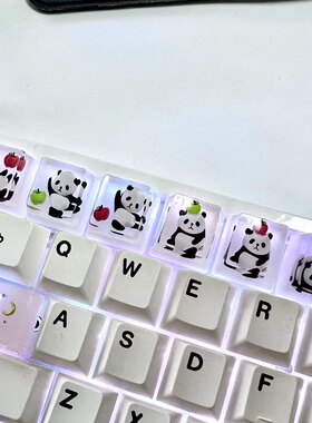 机械键盘键帽按钮可爱熊猫
