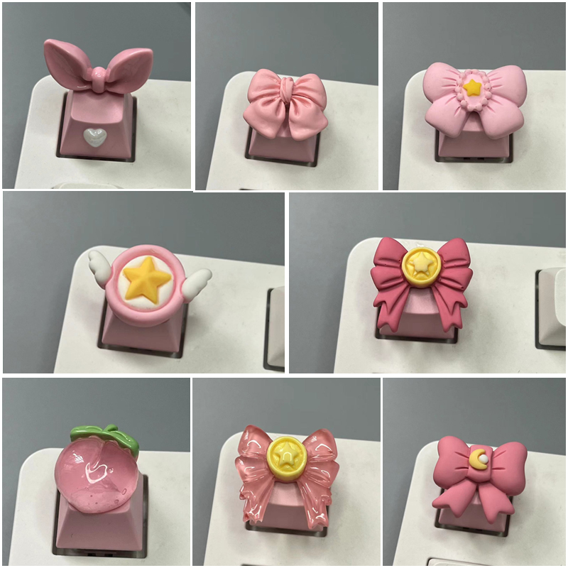 蝴蝶结十字轴机械键盘键帽