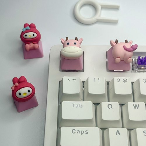 diy键帽十字轴卡通键帽